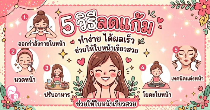 วิธีลดแก้ม